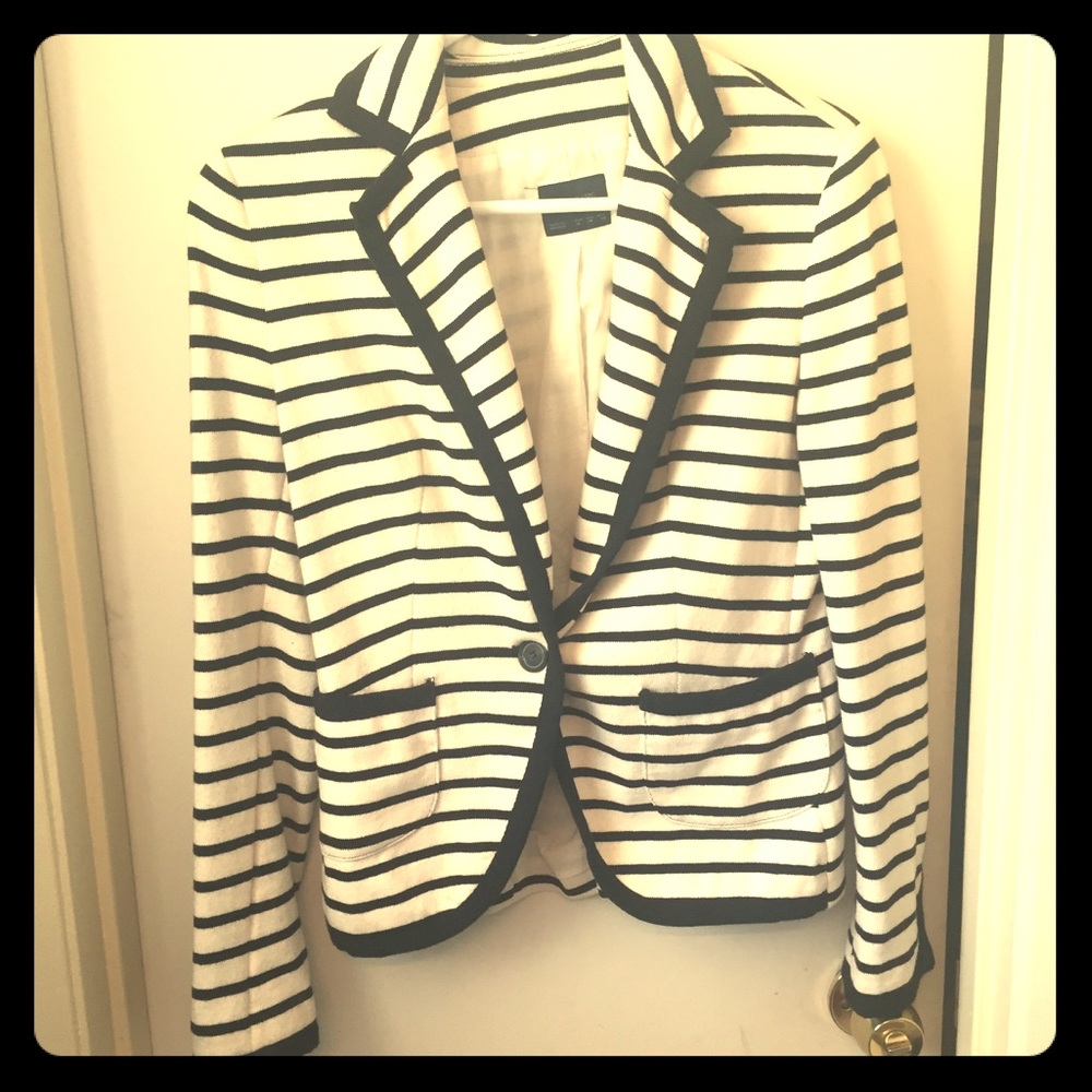 Preppy Zara striped blazer/jacket
